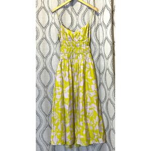 Astr | Dresses | Maeve Printed Pleated Midi Dress Blue Multi Abstract |  Poshmark